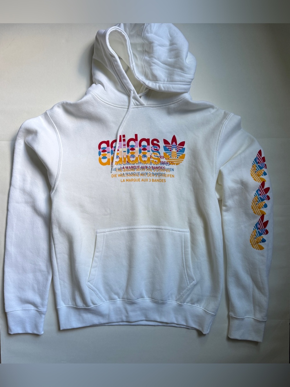 adidas Originals Modern Graphic Varsity Hoodie White IA8622
